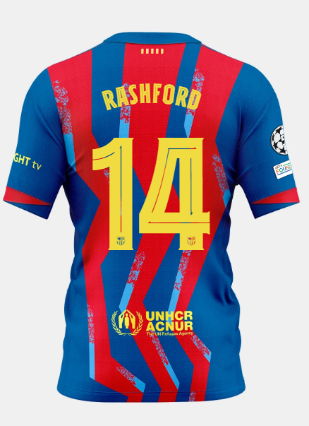 Tricou Barcelona Rashford forth kit player version