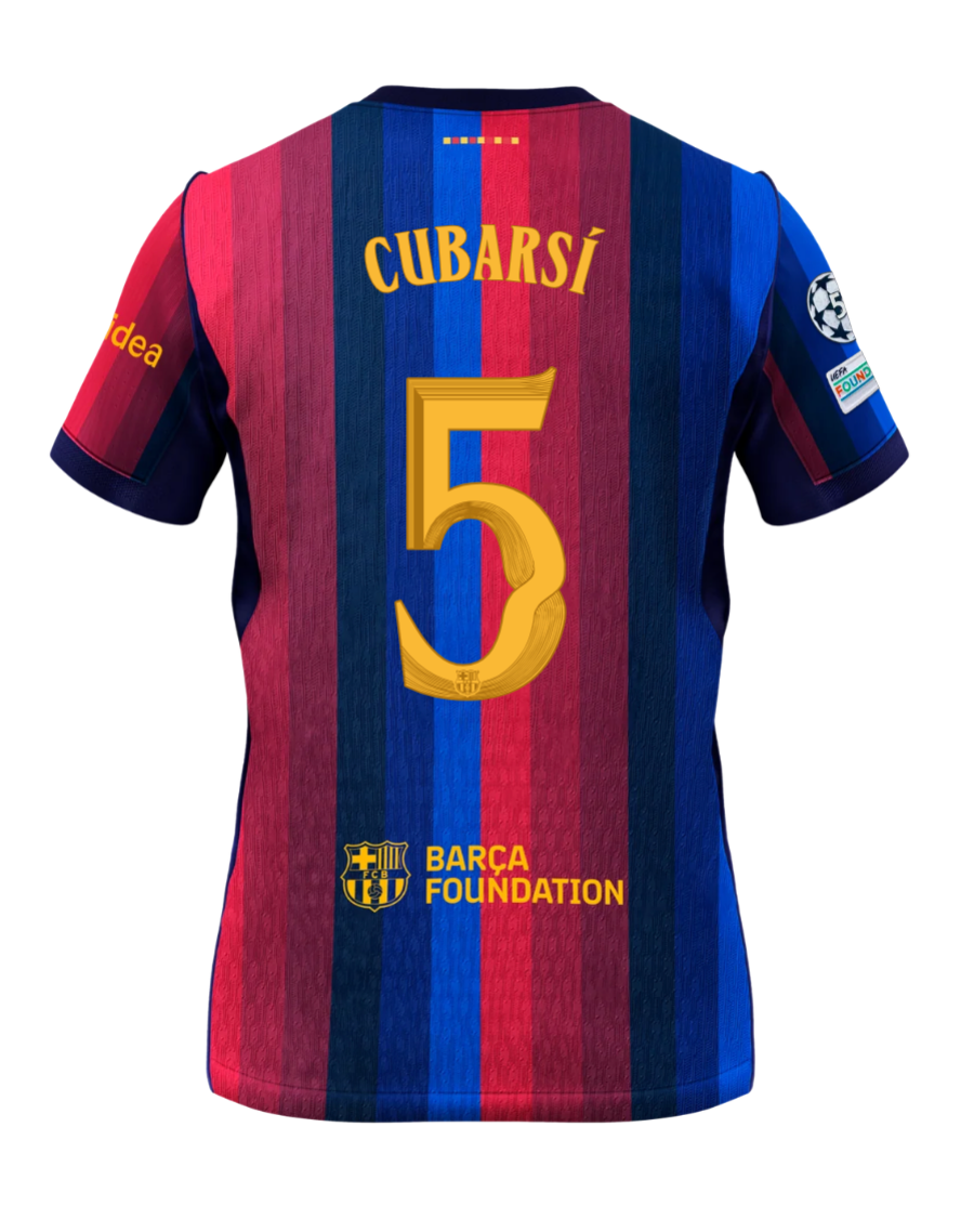 Tricou 2026/27 Barcelona Cubarsi PLAYER VERSION