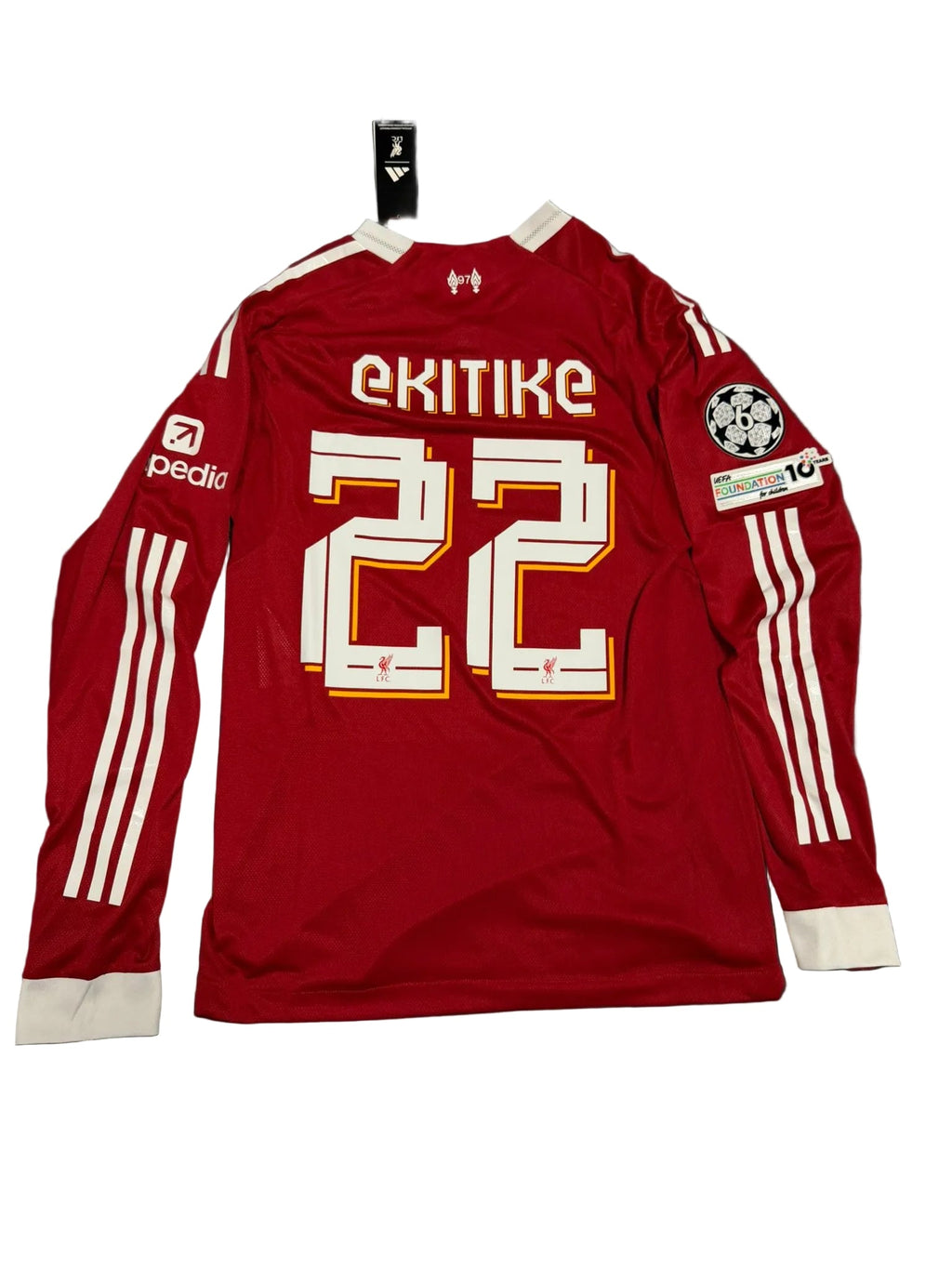 Tricou Liverpool Ekitike home player version long sleeve