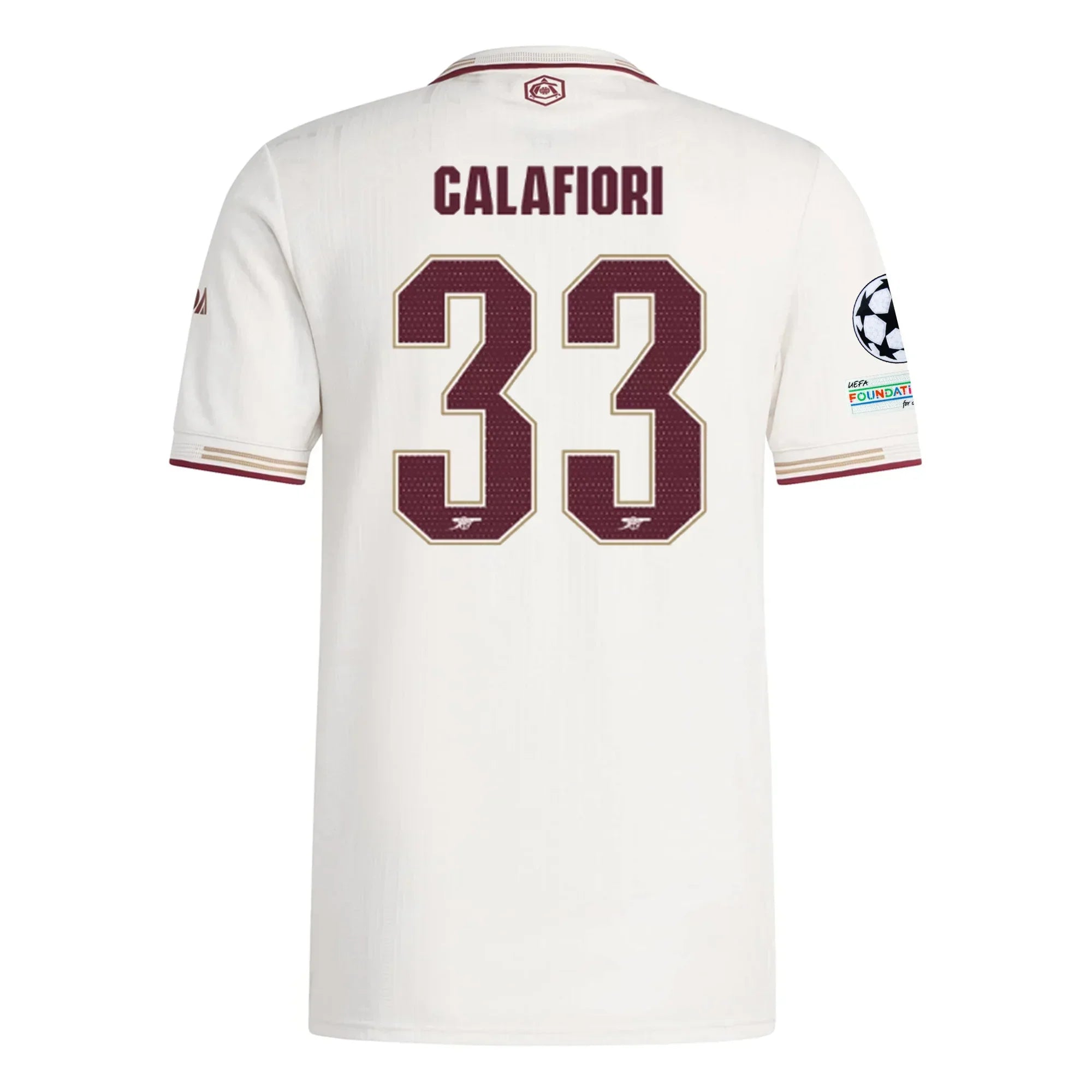Tricou Arsenal Calafiori away player version