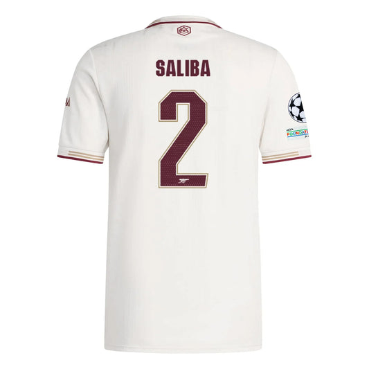 Tricou Arsenal Saliba away player version