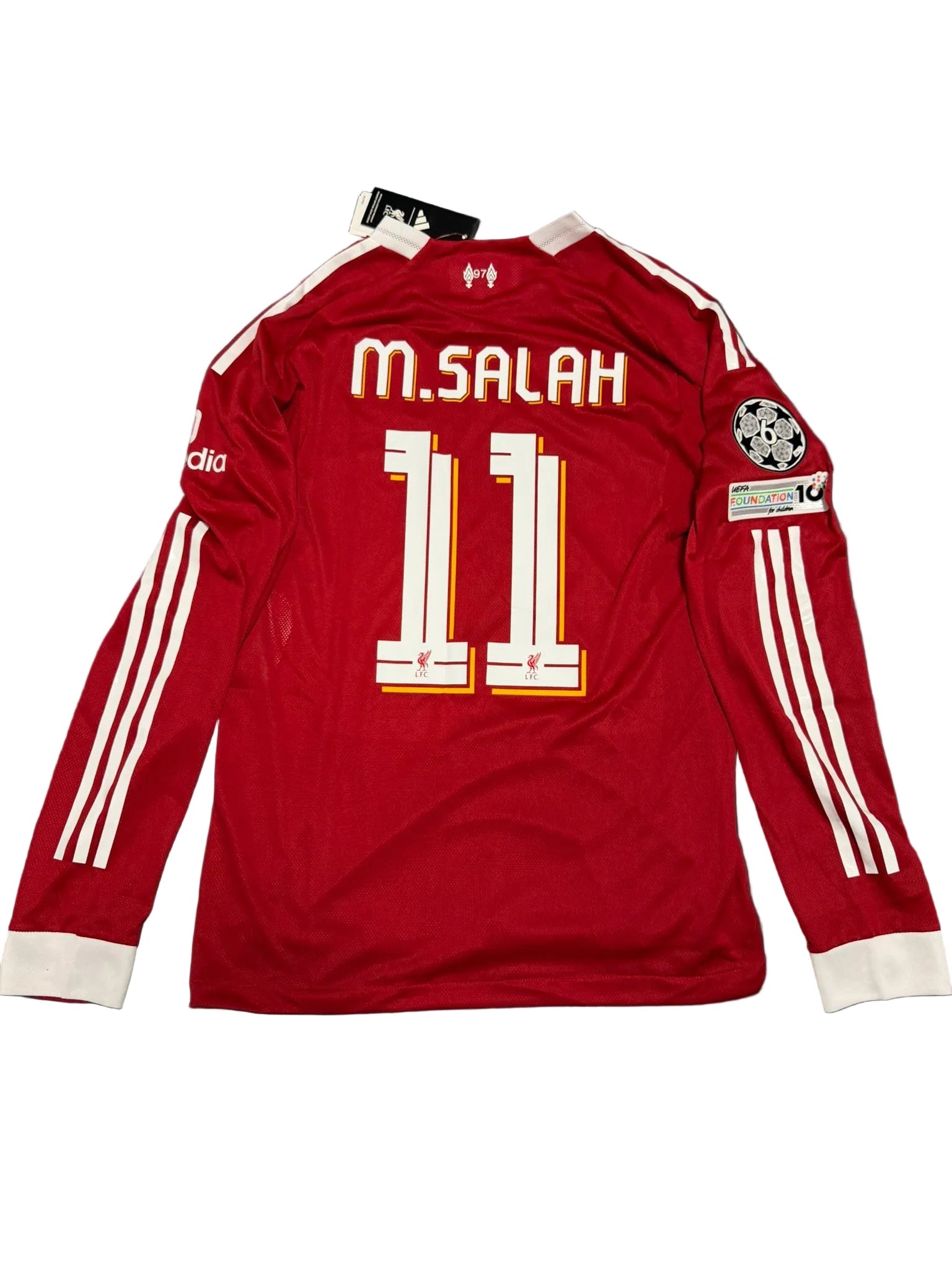 Tricou Liverpool Salah home player version long sleeve