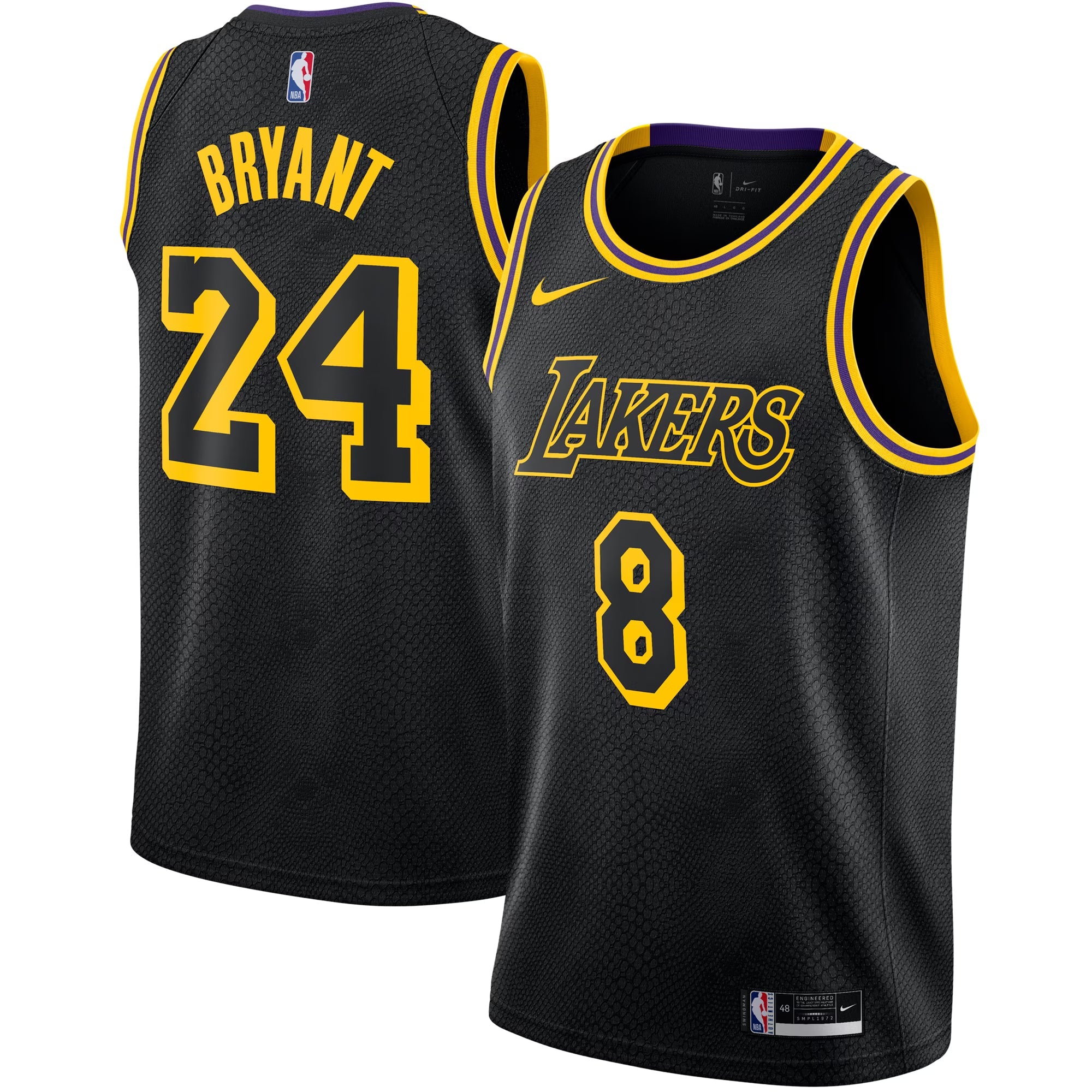 Tricou Lakers Kobe Bryant black mamba