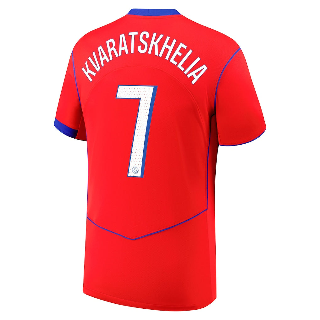 Tricou PSG Kvaratskhelia away player version