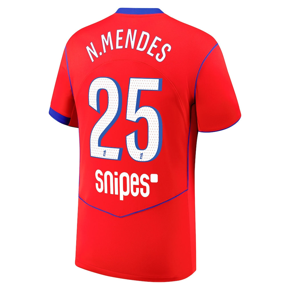 Tricou PSG Nuno Mendes away player version